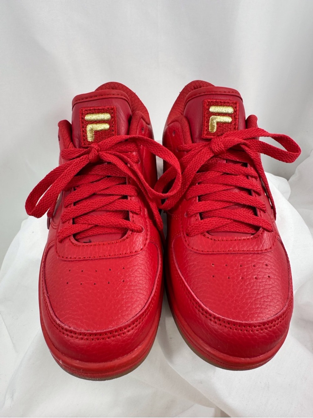 Fila red sneakers 0444 youth 6 1/2 kids athletic shoes Unisex
